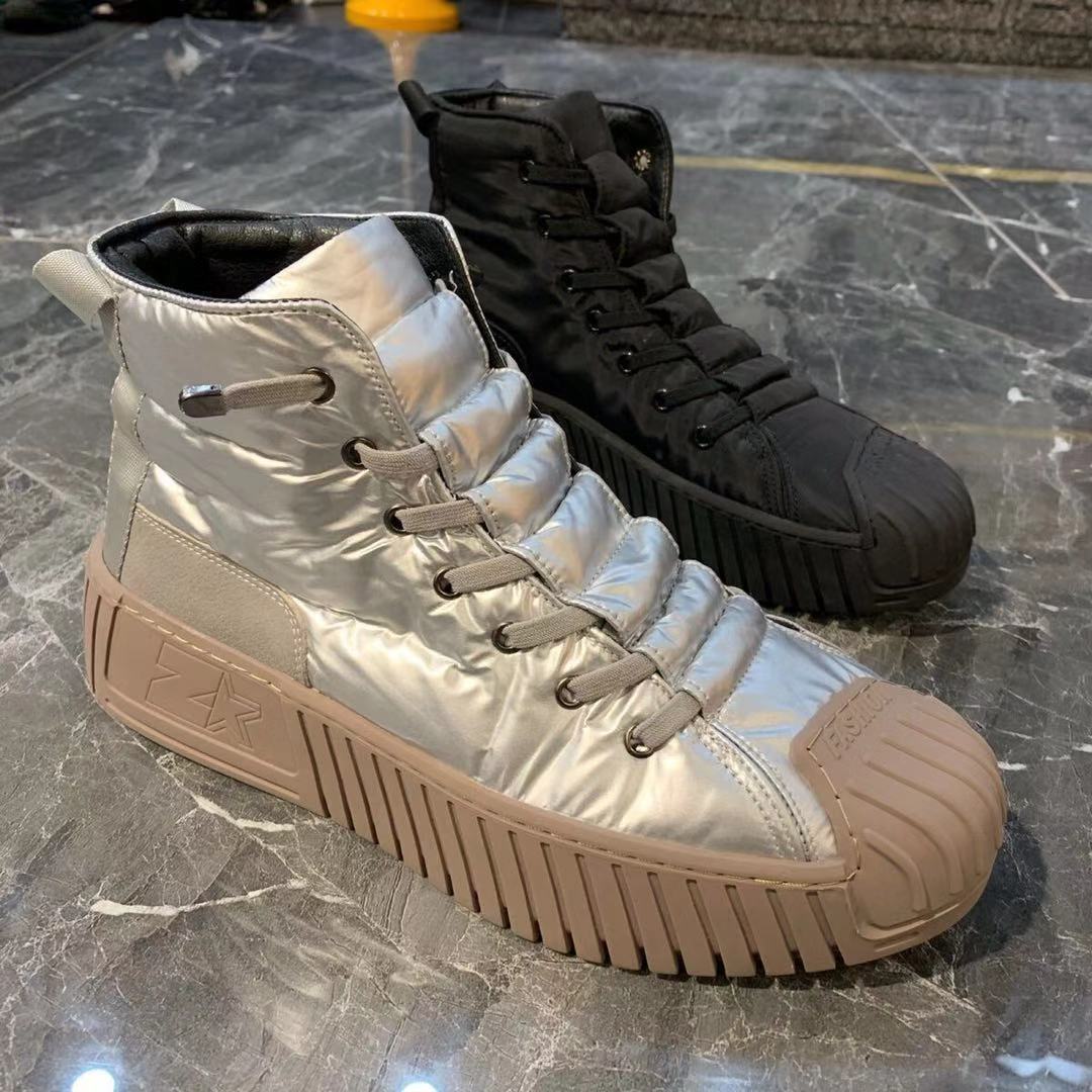 Spring. Autumn And Winter New Martin Boots.high-top. Thick-soled.korean-style Fashion Trend.all-match Casual Couple Shoes 